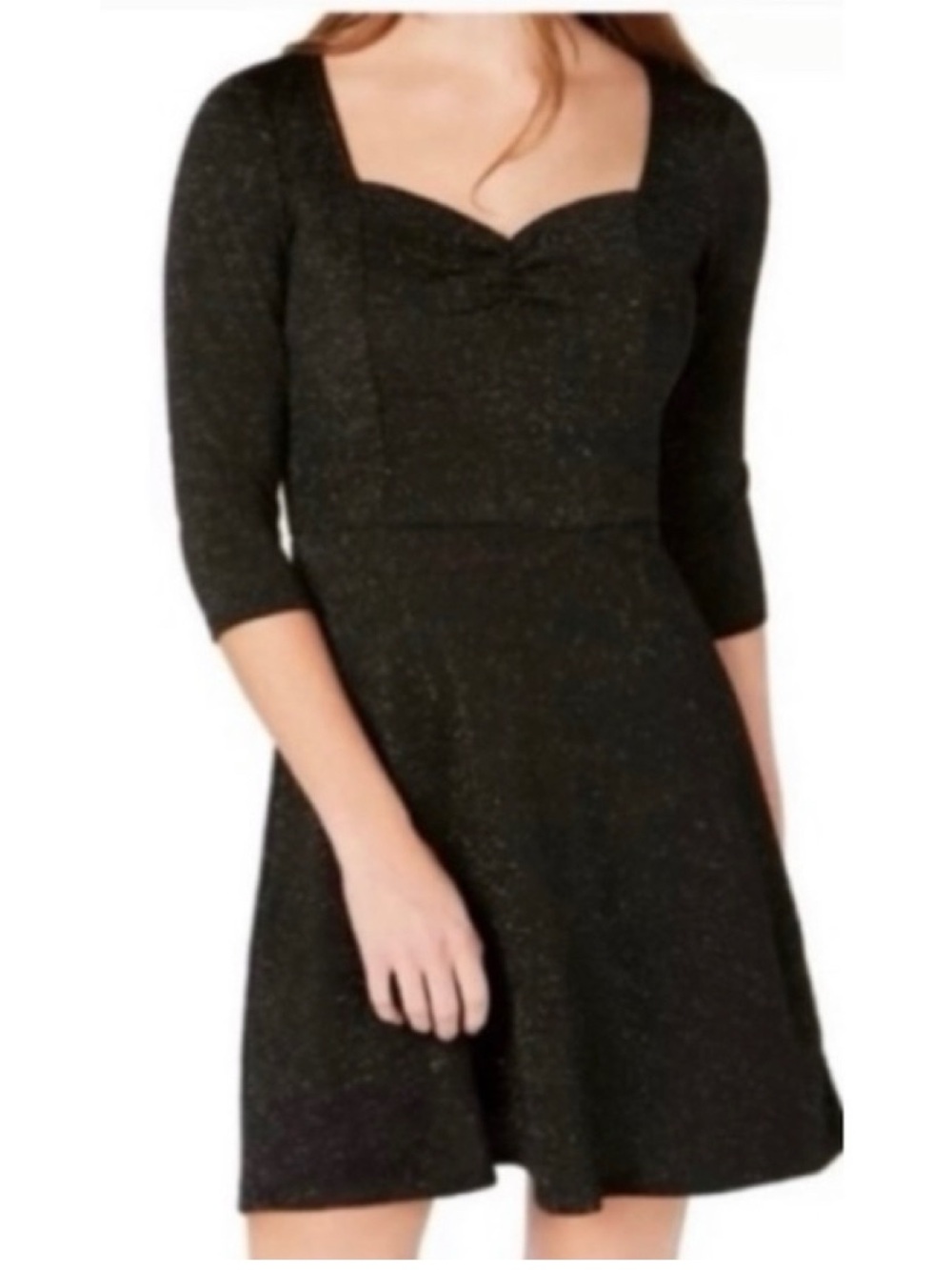 🎄 BEBOP Lightweight Black Dress with Silver Sprinkles NWT M